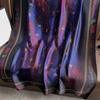 New Lijin forging silk scarf red moonflower printing shawl spring and autumn female simulation silk scarf versatile