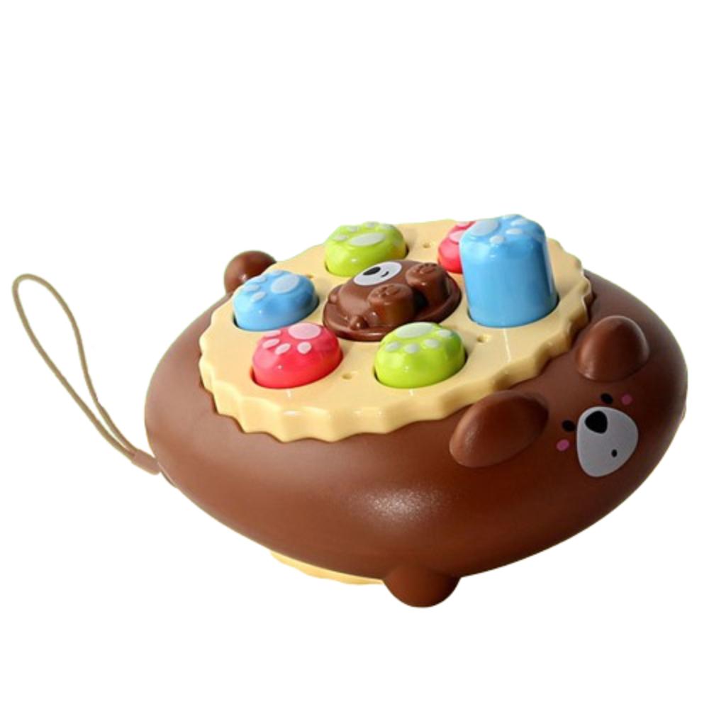Brown bear Fast Push Game Toy Frog Handheld Console Toy Bubble Pers Toy Whack Mole Game Girls