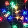 20ft 4040 LED lights,Indoor LED Star Snowflake Christmas Lights Fairy String EID Decorations for Home Holiday Lighting Ornaments