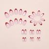 30 Pcs Short Almond Stick On Nail Cats Eye Full Cover False Nail French Tip Press On Nail Manicures Supplies for Woman