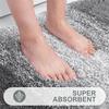 Gradient Stripes Imitation Cashmere Bathroom Floor Mats Anti-Slip Wear-Resistant Bathroom Mats Home Decoration
