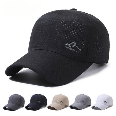 Quick-drying Perforated Baseball Cap Golf Cap Spring and Summer Thin Outdoor Sports Sunscreen Cap Men's and Women's Hats