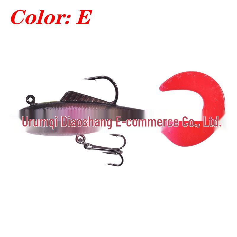 8.5cm/12g Curl Tail Soft Bait Lead Head Lure for Long Cast Artificial Fishing