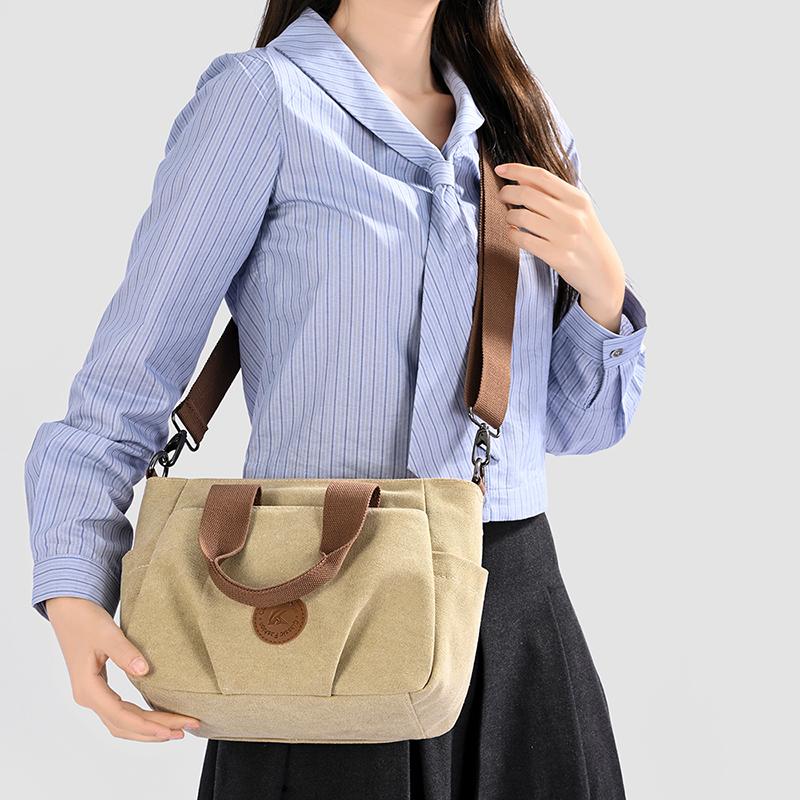 Women's Canvas Bag Large Capacity Crossbody Bag Shoulder Bag