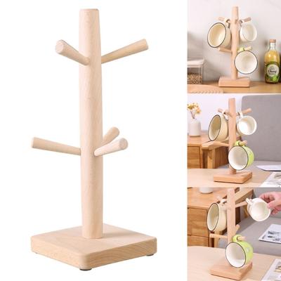 Tassenbaum Tassenhalter Küchen Tassenhalter für Kaffeebecher & Teetassen Buchenholz Holzgestelle Tassenhalter Tassenbaum Ständer