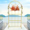 Bymaocar 6.6×3.3ft Metal Arch Stand, Garden Arbor Frame Backdrop Stand,Balloon Flower Stand for Wedding Party Stable and Durable