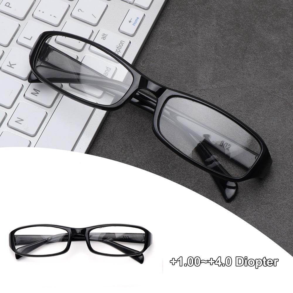 Ultra Light Square  Frame Reading Glasses Unisex Magnifying Presbyopic Eyeglasses Women Men Vision Care Diopter +1.00~+4.00