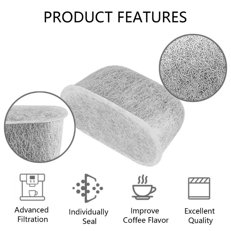 6Pcs Activation Carbon Water Filter Replacement for CFP301 CFP307 CFN601 ES601 ES655 ES701 Coffee Machine Accessories