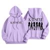 Unisex Lightweight Long-Sleeve Printed Hooded Pullover Sweatshirt