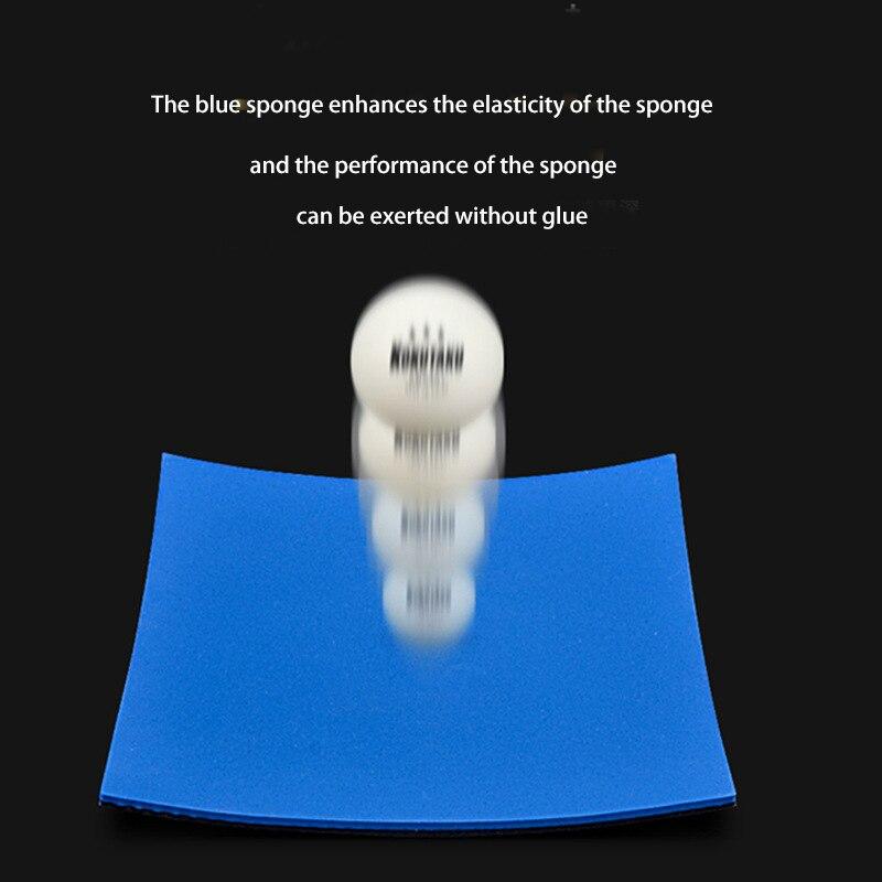 ITTF Standards Table Tennis Racket Rubber, Fast Break Professional Pimples-in KOKUTAKU BLUE RAY Internal Energy Sponge Cover