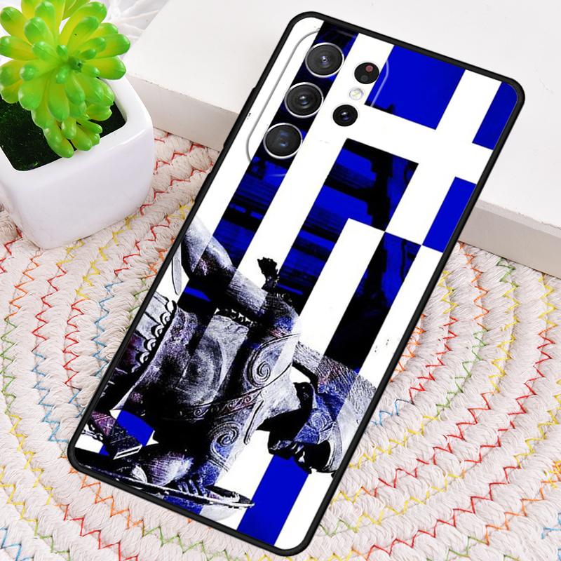 Greek Greece Flag Silicone Phone Case For Samsung Galaxy note 10 pro S26 S25 S24 S23 S22 S21 Plus S25Ultra Capa Cover