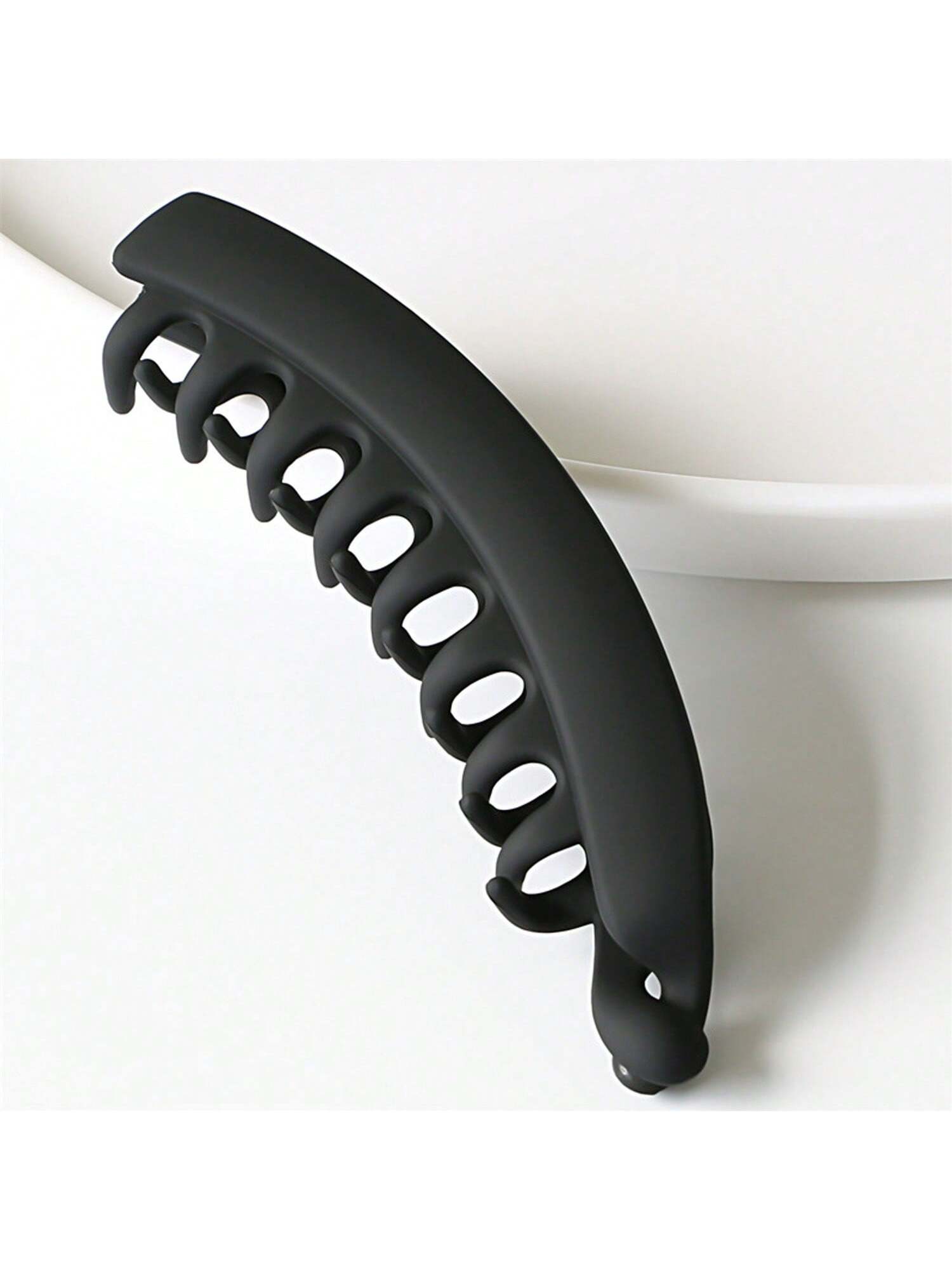 

4 шт. банановые заколки для волос с когтями для густых волос, сильная фиксация конского хвоста, большие банановые заколки, нескользящие банановые заколки для волос для тонких волос, вьющиеся аксессуары 1pc - Black