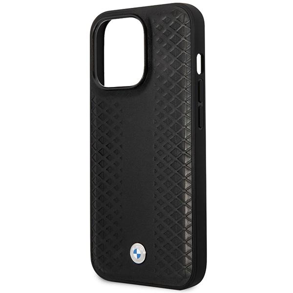 Etui do iPhone 14 Pro BMW Skórzane MagSafe Czarne