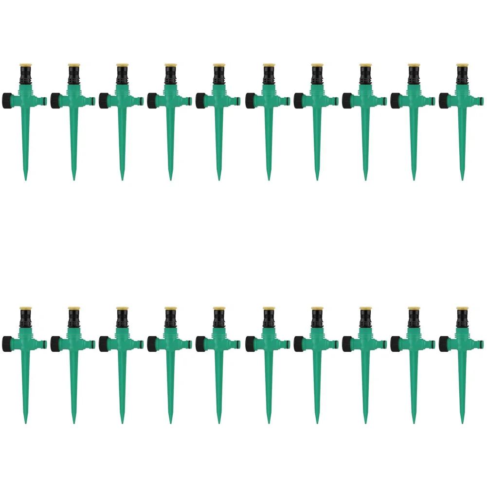 20-5pcs 360 Degree Rotation Auto Irrigation System 3 Gears Adjustable Irrigation Sprinkler For Garden Irrigation Watering Tools
