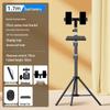 Dual Phone & DSLR Live Streaming Tripod with Multi-Camera Mount, Selfie Light, and Fill Lighting for Photography & Streaming