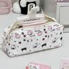 Hellokitty Canvas Pencil Case With Large Capacity For School And Office Use
