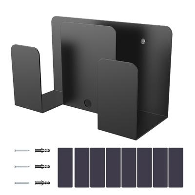 Prostorově úsporná nástěnná police Kovový nástěnný držák Organizéry Stojan s ochrannou podložkou pro notebook a tablet