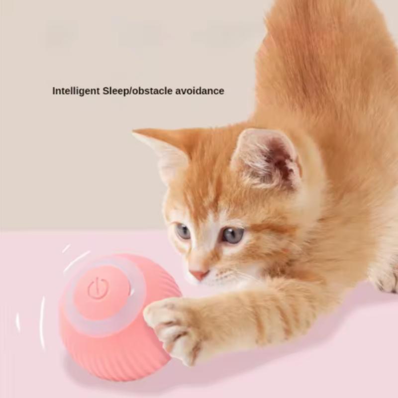 Smart Cat Toy Automatic Rolling Ball Electric Cats Toys Interactive for Pet Training Self-moving Kitten Toys for Indoor Playing