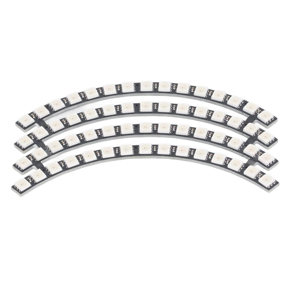 60 Bits LED Lamp Board WS2812 5050 RGB Round Light Module for Home Room Decoration Support Microcont