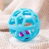 Pet Toy Hollow Ball Shape Built-in Bell Pet Toy Bite-Resistant Soft TPR Material Interactive Dog Toy Boredom Relief Dog Toy