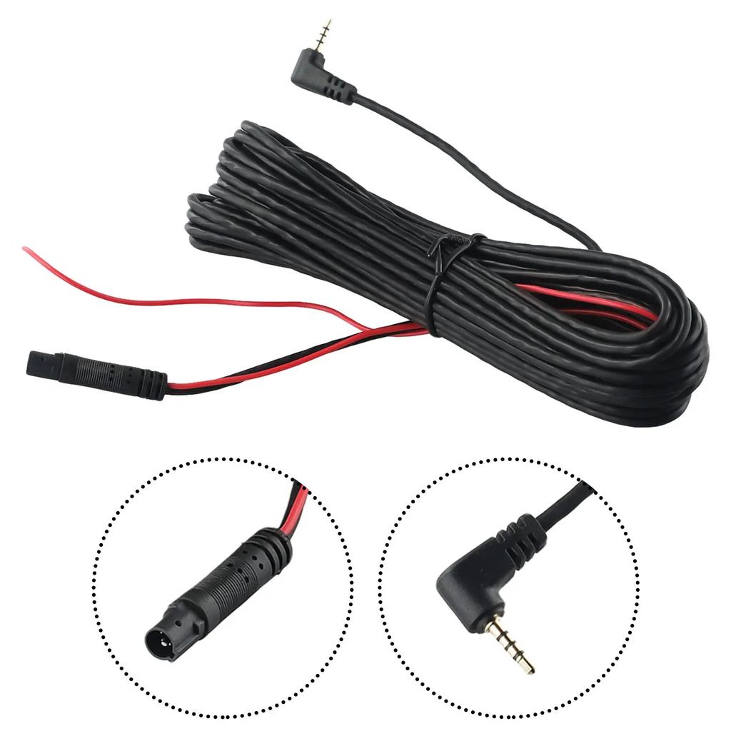 Cord Wire Extension Cable Metal Parts Plastic Replacement 1 Pc 9m Accessories Backup Black Car 12V Outdoor Indoor