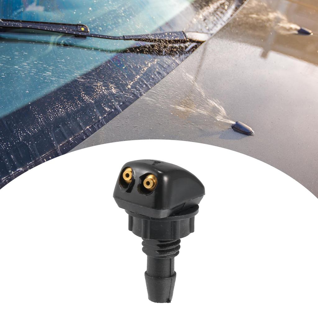 ACROPIX Windshield Washer Nozzle Universal Windshield Sprayer Nozzle Black 2pcs