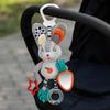 Rabbit Penguin Cartoon Animal Bell Toy PP Cotton Plush Rattle Teether Toys  Baby Crib
