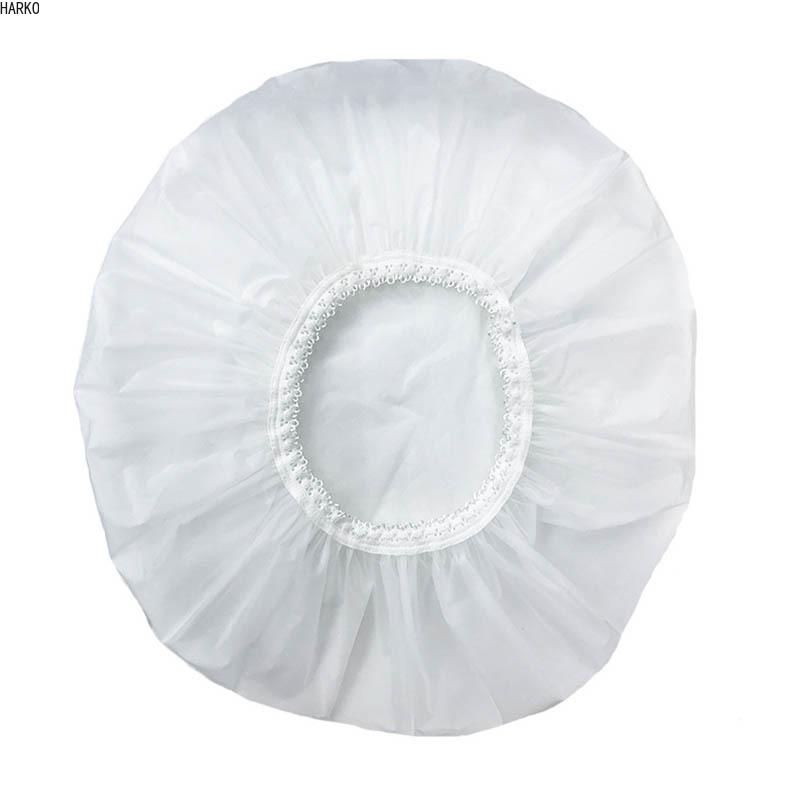 1Pcs Hair Cover Elastic Pure Color Swimming Hats Waterproof Shower Cap Lace Multi Purpose Bath Supplies Hair CapHair Bonnet