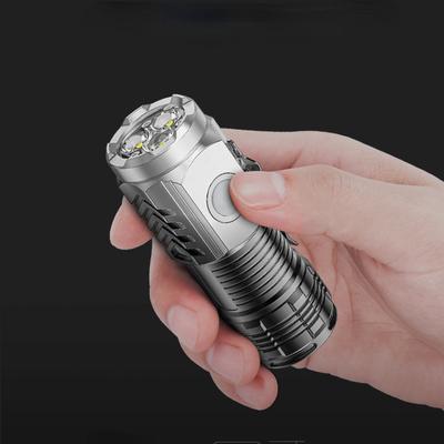Wiederaufladbare Taschenlampen 3LED Multifunktionale tragbare Outdoor-LED-Taschenlampe mit festem Fokus und großer Reichweite Außenbeleuchtung zum Angeln