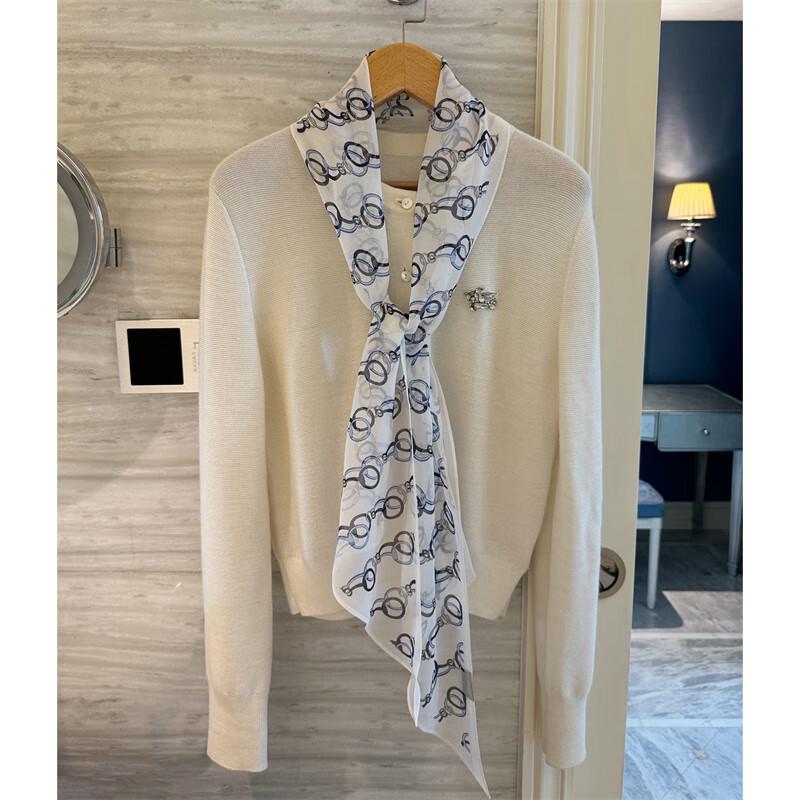 NINA SOLOR Lightweight Mulberry Silk Long Scarf