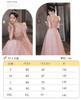 Party Sweetheart Puff After Commemorative Zipper [Hosaku Co., Ltd.] Dress, Neck, Sleeves, Long, A-Line, Recital, Party, Formal, Photo, (L)