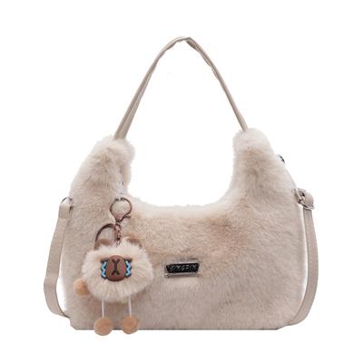 Autumn and Winter Plush Bag, High-grade Messenger Fashion.