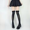 Retro Lolita Lace Bow Over-the-Knee Socks Hollow Lace Mary Jane Sweet Mid-Calf Socks Summer Thin Short Socks