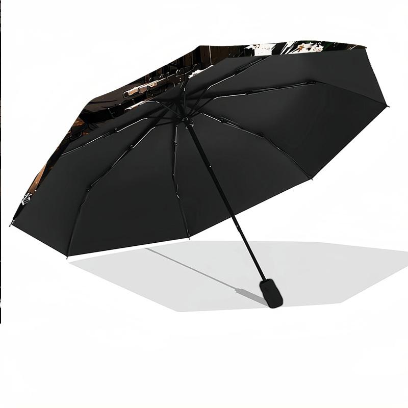 Windproof Folding Umbrella, 8‑Rib Auto Open Close Attack On Titan Umbrella for Rain Sun Protection