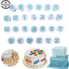 Plastic Cake Mold 26 Letter Number Chocolate Baking Tools Non-stick Silicone Cake Mold Jelly And Candy Mold Mold DIY Baking Tool