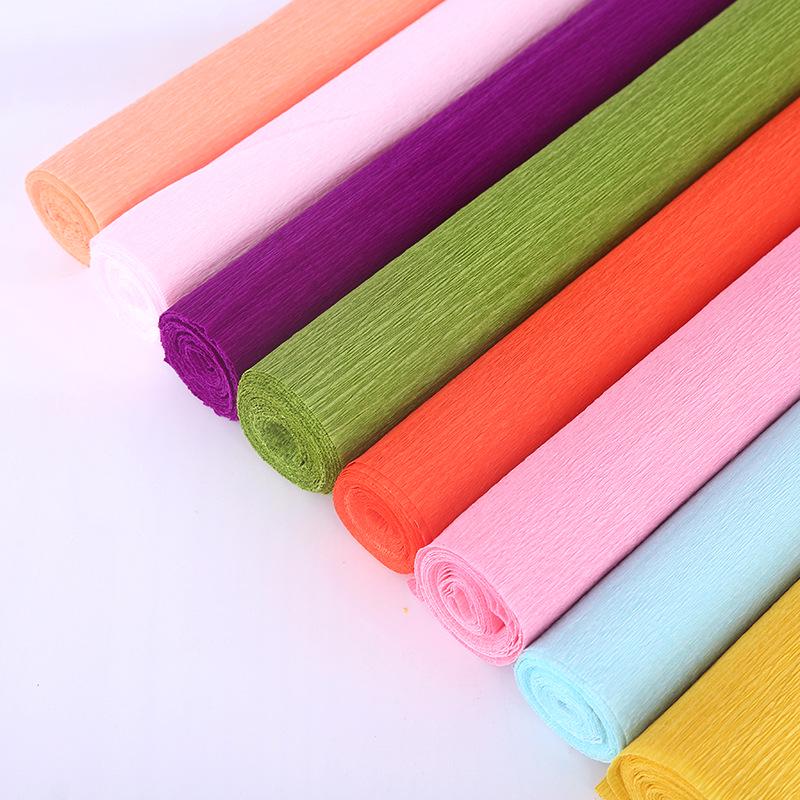 Colored Crepe Paper for DIY Floral Crafts and Packaging