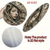 Retro Round Metal Tin Sign 7.8 Inch Stone Face Wall Art Nature Roots Design Frameless Home Decor