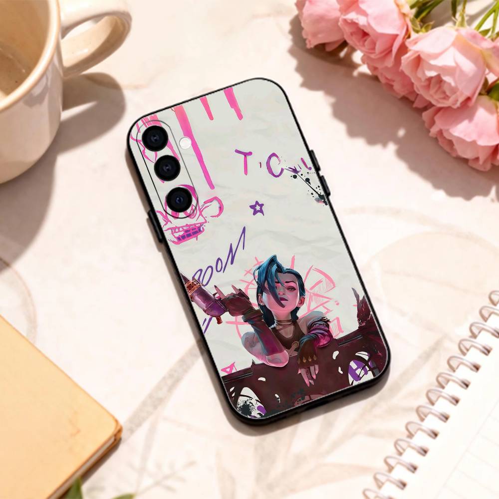 F-Fashion J-JiNxES G-Game Cool   Phone Case For Samsung Galaxy A73,A72,A71,A70,A53,A52,A51,Others Soft Black Shell