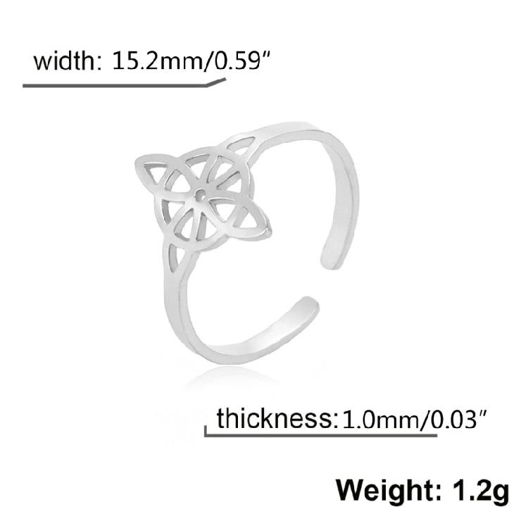 Witchcraft Knot Rings Gift for Women Geometric Celtic Knot Vintage Jewelry