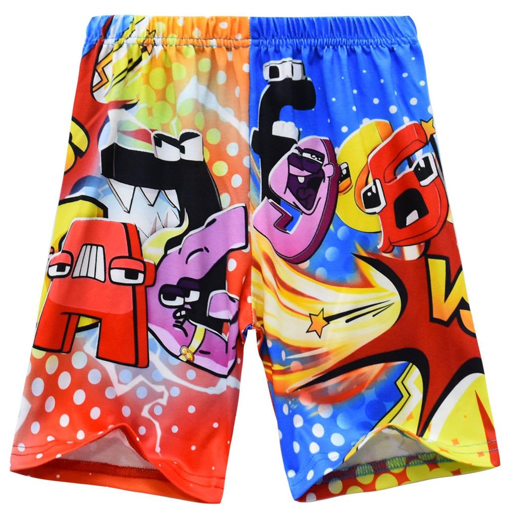 Short Sleeve, Animated Cartoon Digital Printing, Children'S Short Sleeve Loungewear Set 91121