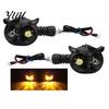 Rainproof Led Indicator Bar Motorcycle Turn Signal Lights, Owl Shaped LED Universal Signals Waterproof Modified Light for Most 12V Motorcycles