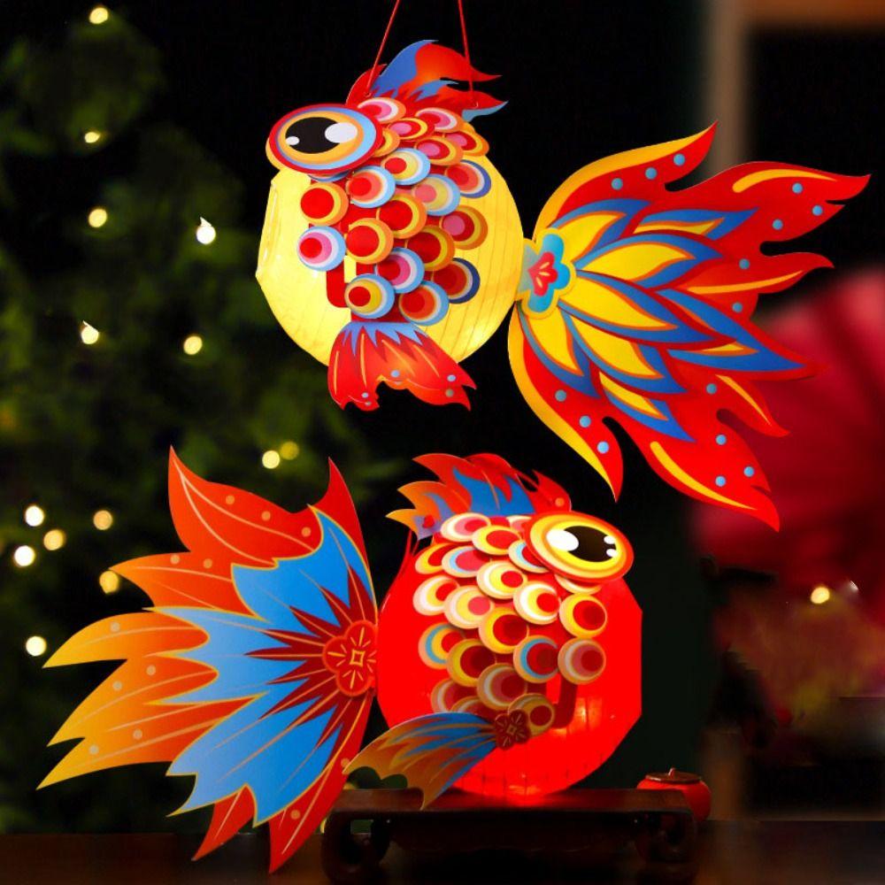 

Hand Made DIY Lantern Material Kit Paper Ancient Style Handheld Lantern Women Style F