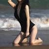 Retro Sexy Deep V Open Back Slimming Swimsuit with Padded Support