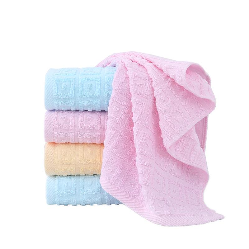 Towel pure cotton plain color light and easy to dry absorbent towel can be embroidered gifts