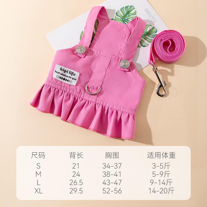 Pet Dress Cat Suspender Skirt Dog Clothes Summer Teddy Than Bear Universal Small Puppy Spring Summer Thin