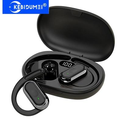 Bezdrôtové Bluetooth 5.4 slúchadlá so závesom za ucho LED displej Vodotesné náhlavné súpravy HiFi Stereo Potlačenie hluku Štuple do uší