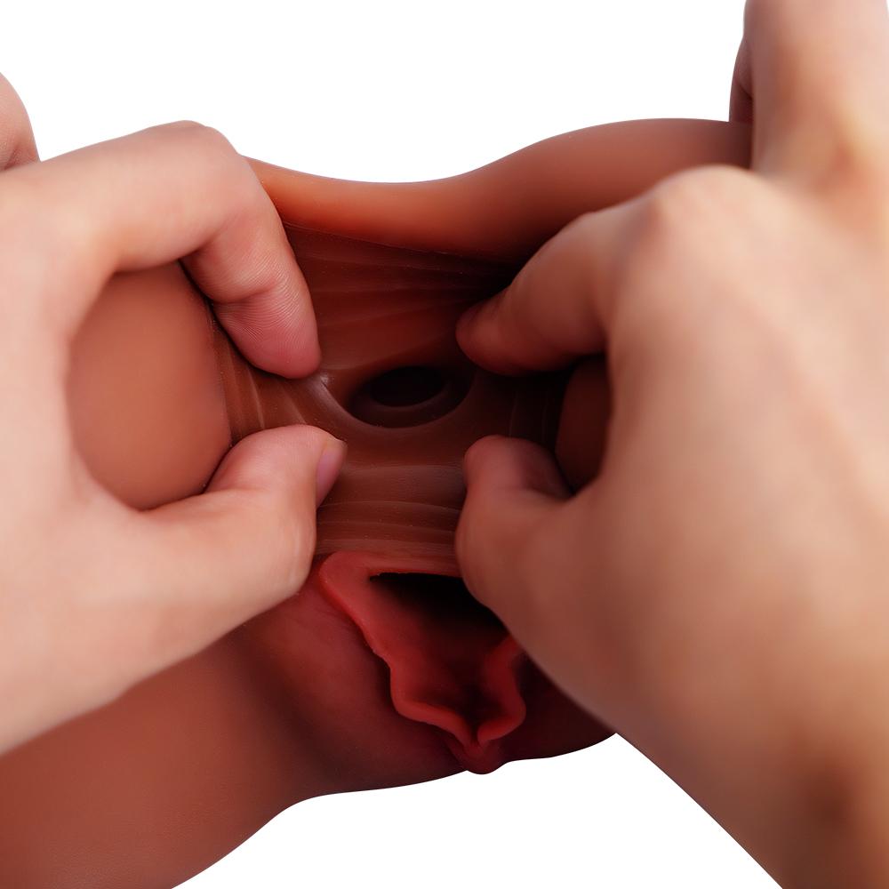 Měkký realistický zadek hýždě Vagina Anus Duální kanály Mužský masturbační pohár Pussy Sex Toys