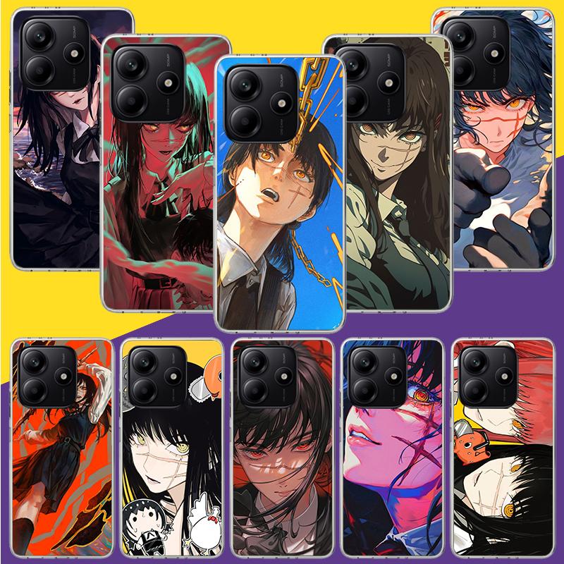 C-Chainsaw Mans Yoru War Devil Phone Case For Xiaomi Redmi Note 15 14 13 12S 12 Pro Plus 11S 11E 11 11T 10S 10 Art Soft Pattern