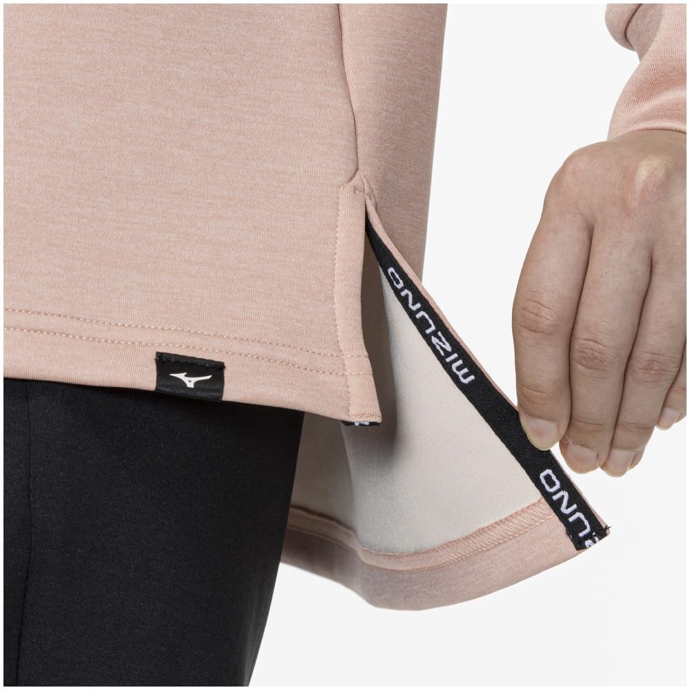 Mizuno Whisper Pink Heather XL Stretch Crew Neck Sweatshirt for Easy Movement Women's (32MCA332)