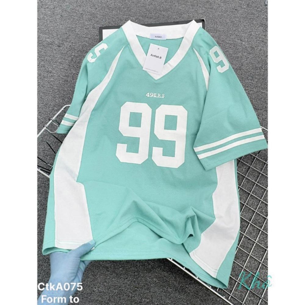Super Sized American Style Fully Sublimated T-shirt for Men and Women, Summer Fashion Couple V-neck Sports Cheap Couple Shirt